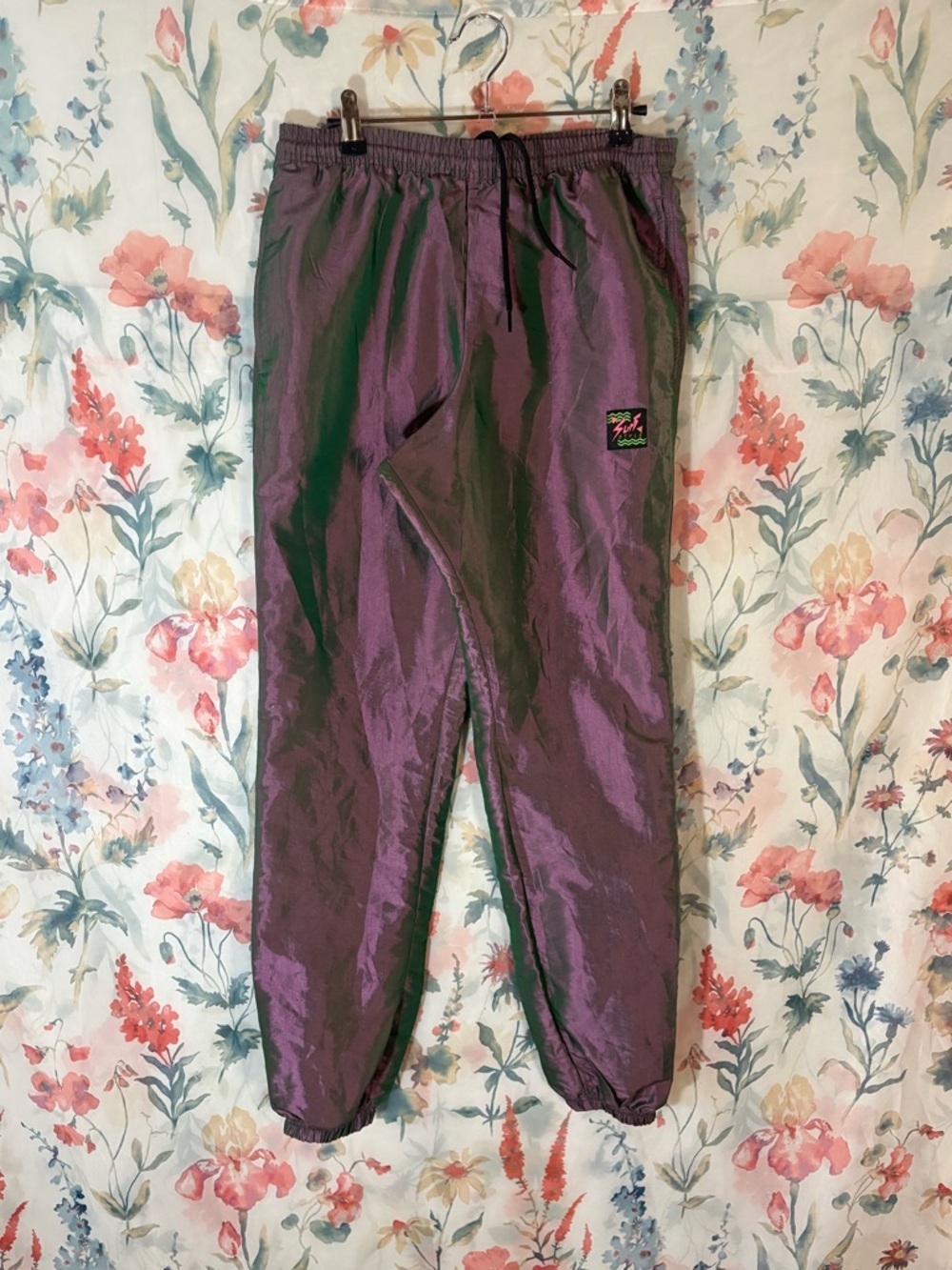 Vintage surf style Purple Windbreaker Joggers
